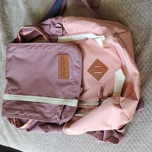 Jansport mauve backpack